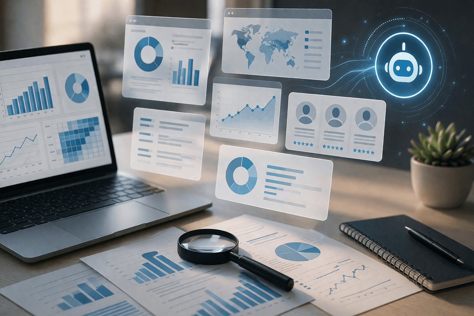 AI-powered custom website tool that functions as a market analysis solution using ai software