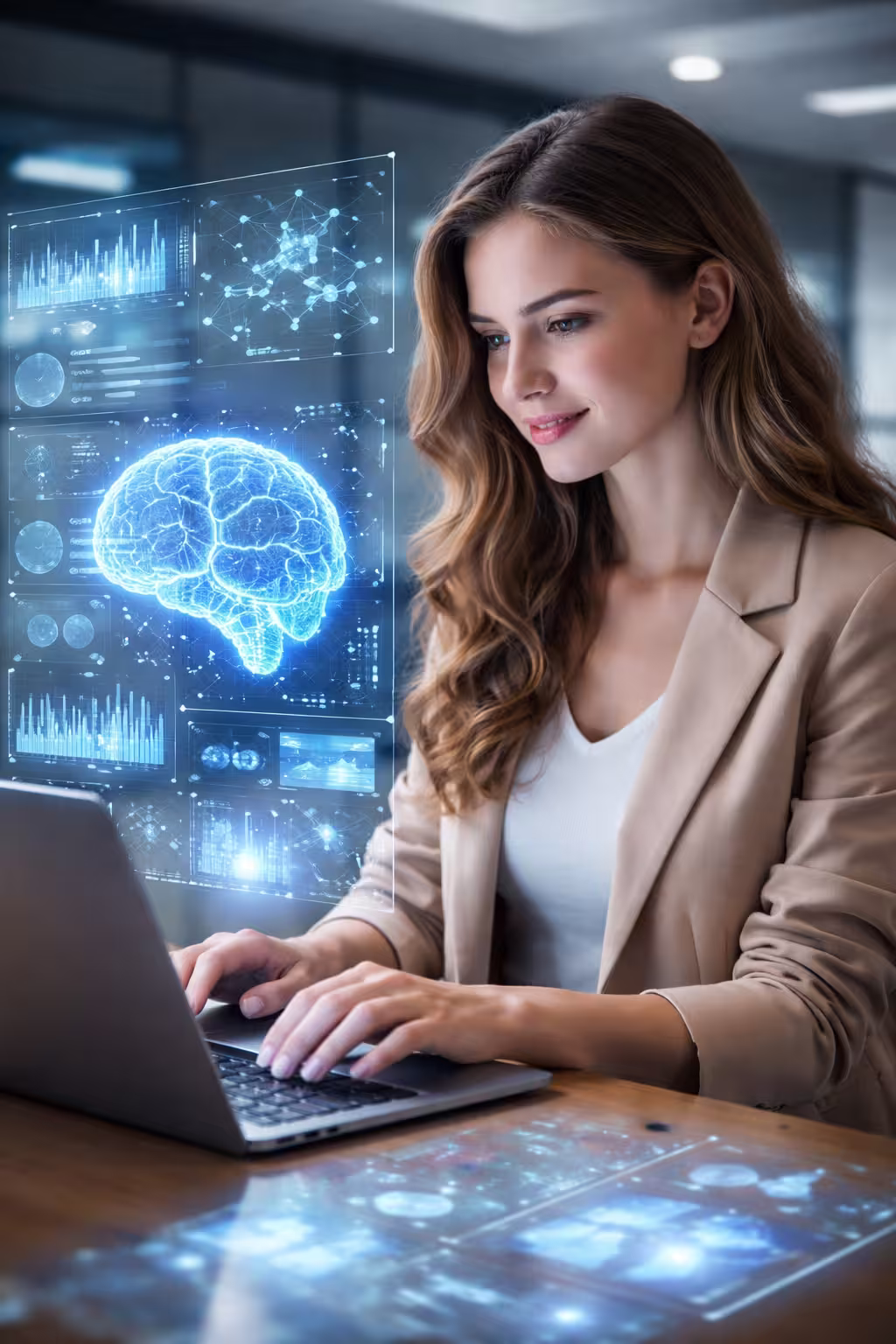 The image shows a person engaged in a conversation with an AI displayed on their computer screen, highlighting the interaction between human creativity and artificial intelligence in the software development landscape. This scene reflects the ongoing discussion about whether AI will replace software engineers and its impact on coding skills and problem-solving in the industry.