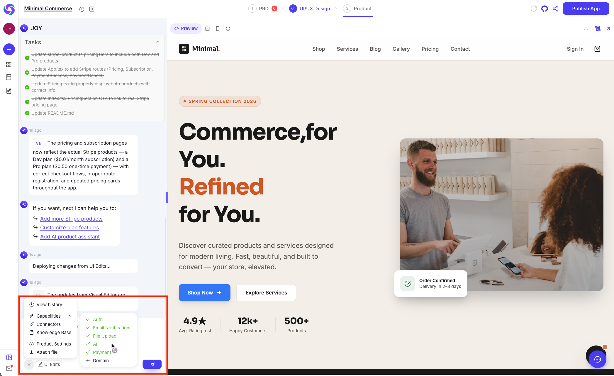 AI integration steps