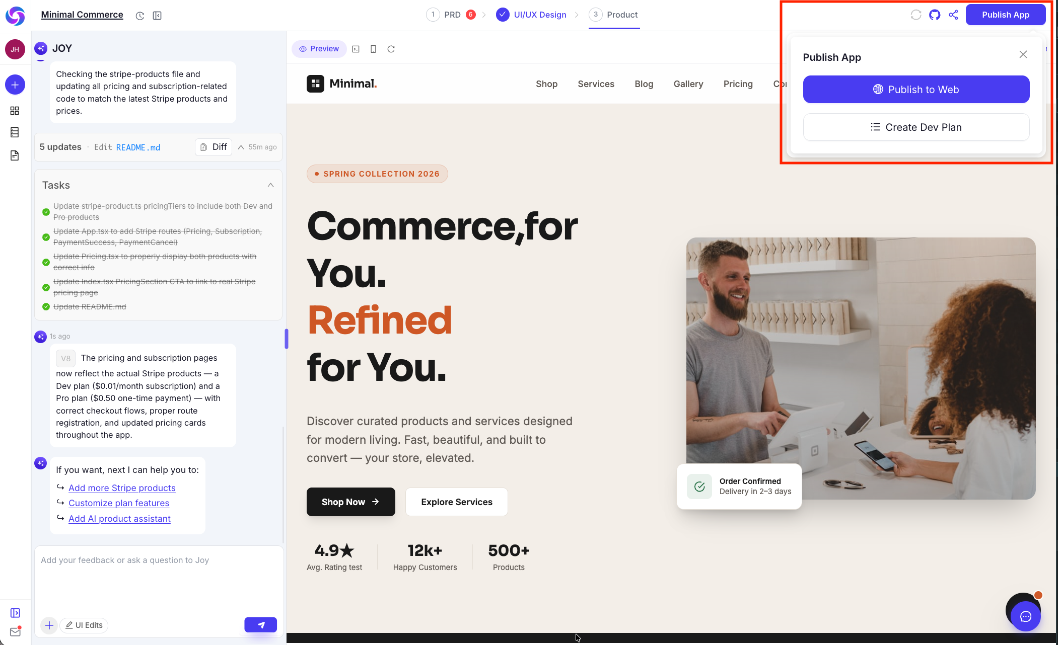 Publish Product