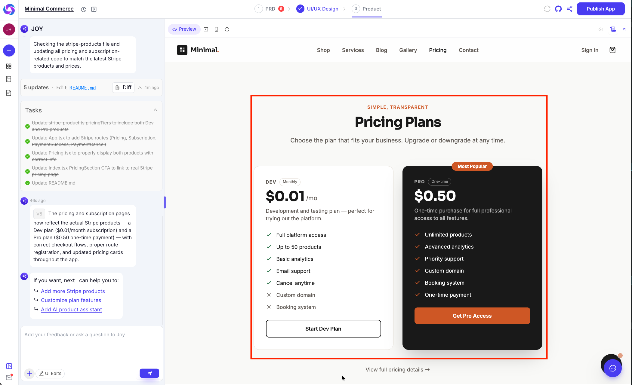 Stripe Config